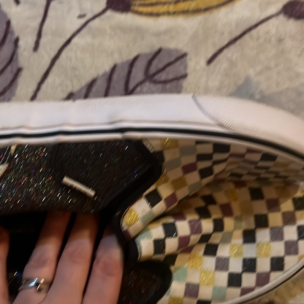 Vans mint condition Colorful Checkered Missy size 6 Slip-On Shoes - Picture 6 of 6